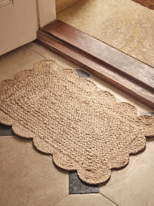 Cox & Cox Doormats|Doormats<Scalloped Jute Doormat