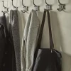 Cox & Cox Hardware|Hooks & Hook Racks<Six Numbered Coat Hooks - Antique Iron