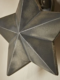Cox & Cox Door Furniture|Decorative Outdoors<Star Door Knocker - Cast Iron