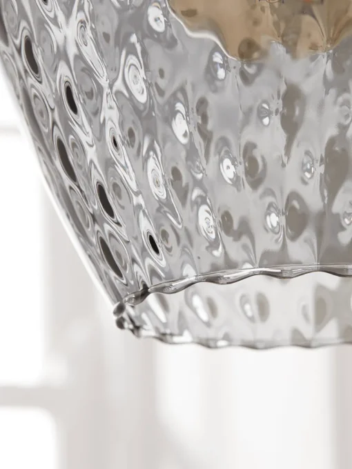 Cox & Cox Pendants<Tapered Textured Pendant - Grey