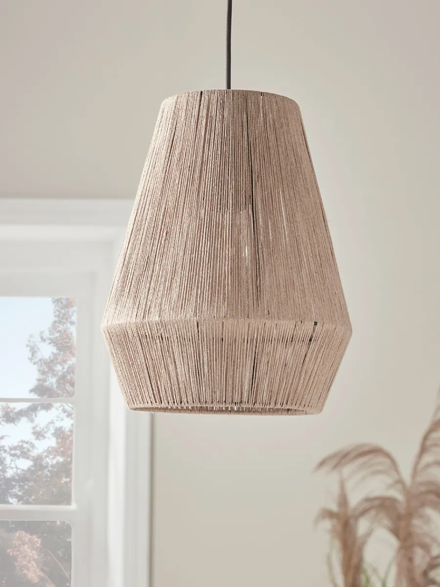 Cox & Cox Pendants<Tapered Woven Rope Pendant