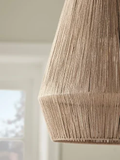 Cox & Cox Pendants<Tapered Woven Rope Pendant