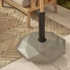 Cox & Cox Parasols & Sunshades<Taupe Geometric Parasol Base - 25Kg