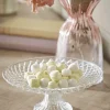 Cox & Cox Kitchen Accessories & Tableware<Textured Glass Cake Plate