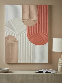 Cox & Cox Wall Art<Textured Layered Arch Canvas