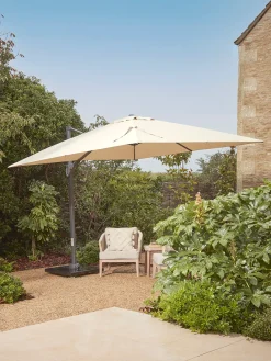 Cox & Cox Parasols & Sunshades<The Ultimate Square Cantilever Parasol Set - Champagne