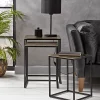 Cox & Cox Nesting Tables<Three Gold Textured Nesting Tables - Square