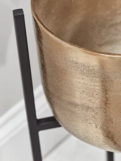 Cox & Cox Indoor Planting<Three Standing Brass Planters
