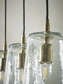 Cox & Cox Pendants<Three Tapered Glass Pendants