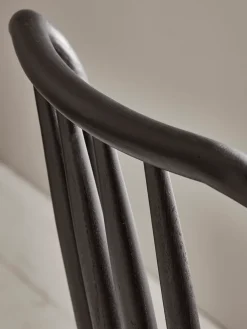 Cox & Cox Dining Chairs<Two Bergen Oak Dining Chairs - Black