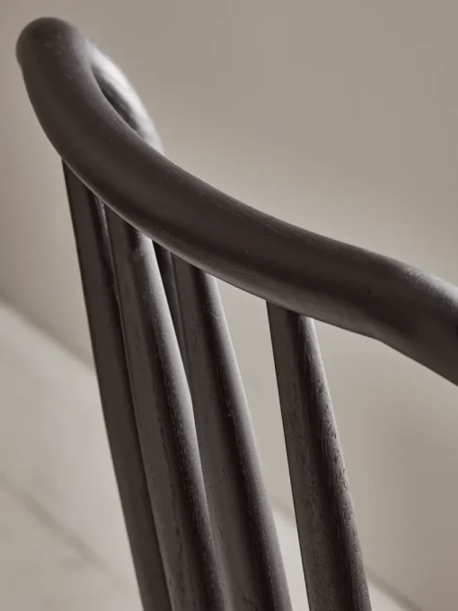 Cox & Cox Dining Chairs<Two Bergen Oak Dining Chairs - Black