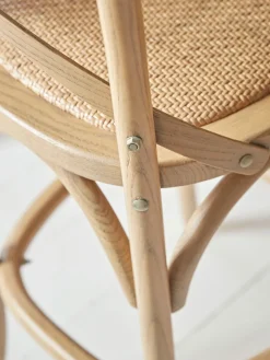 Cox & Cox Stools<Two Cross Back Counter Stools - Natural