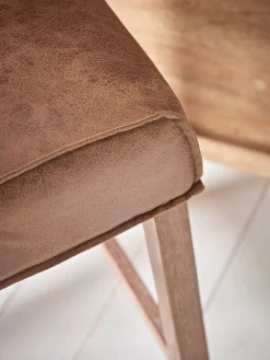 Cox & Cox Stools<Two Leather Counter Stools