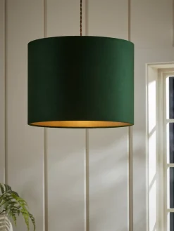 Cox & Cox Shades<Velvet Shade Forest Green - Large