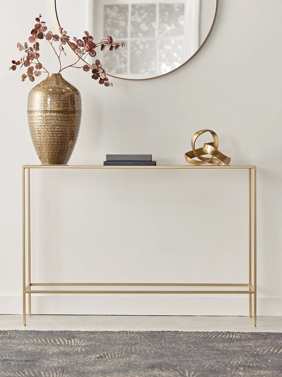 Cox & Cox Console Tables<Villette Console Table - Soft Gold