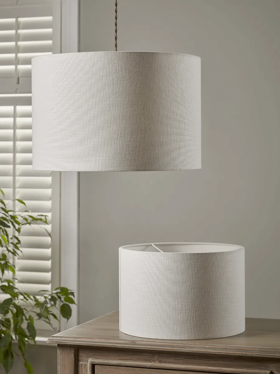 Cox & Cox Shades<White Linen Shade