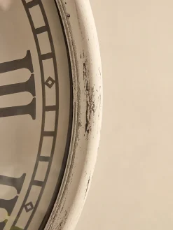 Cox & Cox Clocks<Whitewashed Embossed Clock
