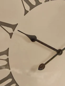 Cox & Cox Clocks<Whitewashed Embossed Clock