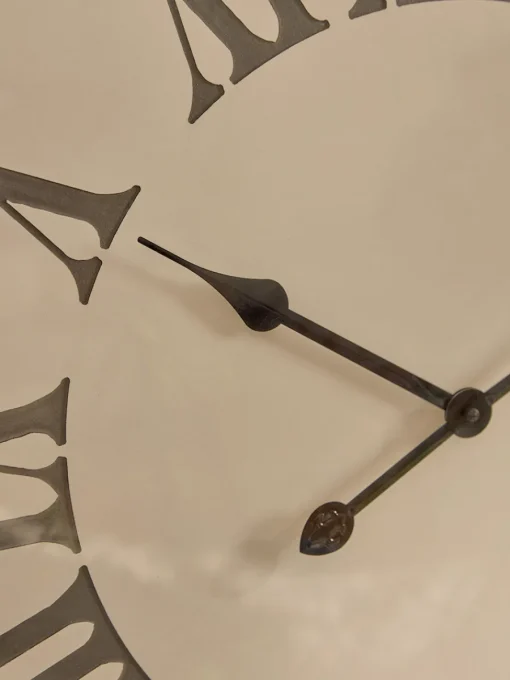 Cox & Cox Clocks<Whitewashed Embossed Clock
