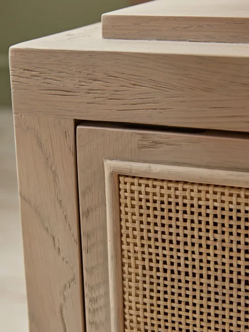 Cox & Cox Bedside Tables|Bedside Tables<Wicker Bedside Table