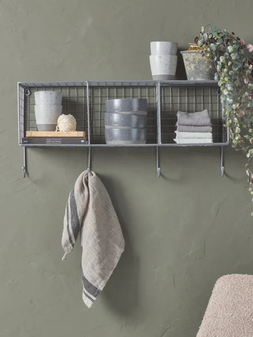 Cox & Cox Shelves<Wirework Shelf & Hooks